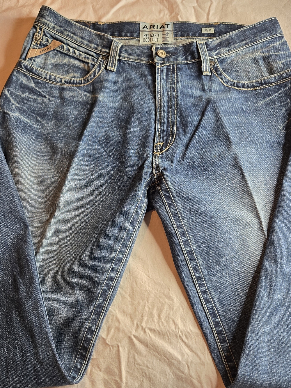 Ariat Men’s Relaxed Boot Cut Jeans - Blue